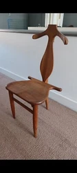 This chair is a custom one of a kind copy of a Hans Wegner Valet chair done by Guglielmo Pecorini made in italy. Great...