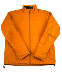 Patagonia Solar Wind Jacket Full Zip Mens Size XL Orange Puffer Primaloft windstopper. This jacket is preowned in great...