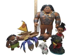 This collection of Moana-themed action figures is perfect for fans of the hit Disney movie. The lot includes 9 PVC...