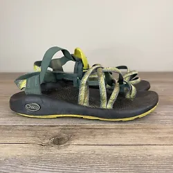 Chacos ZX 2 Yampa Classic Women’s Blue Green Neon Vibram Soles Sandals Size 9. Condition is Pre-owned. Shipped with...
