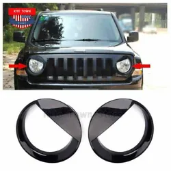 Fit For Jeep Patriot 2011-2018. Design: Angry Bird Style /Eyebrow shape. Fantastic quality, protect your headlight....