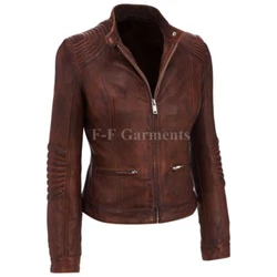 Hi Quality Real Leather Distressed Jacket. This Fabulous Excellent Quality Jacket Is Must Have A Piece In Your...