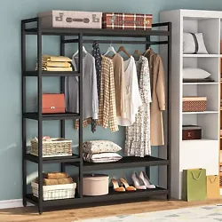 Freestanding & Portable Closet: The portable storage organizer perfect for clothes and shoes in cramped closets. Making...