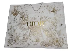 BRAND NEW, SUPER RARE Authentic Dior 2021 Holiday Toile XXL Gift Bag 25 x 20 x 7.