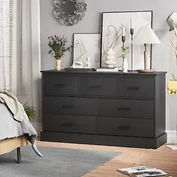 This drawer dresser gives you 7 large drawers. Each drawer can hold up to 50 lbs. Size Horizontal 7 Drawer Dresser....