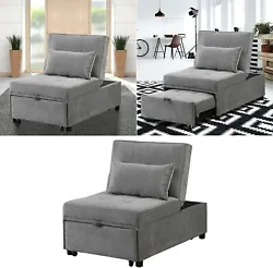 [4 IN 1 MULTIFUNCTIONAL SOFA BED CHAIR] Our convertible sofa bed can be changed freely among sofa, lounge chair and bed...