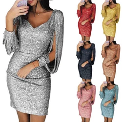 Glitter Bodycon Mini Dress. Due to the different monitor and light effect, the actual color of the item might be...