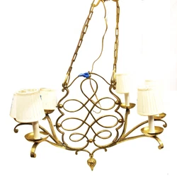 From New in box to used antiques, all pieces/hardware included will be shown in the photos. Hard wired 6 light...