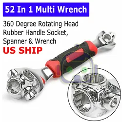 52 in 1 multipurpose key-bolt 360-degree rotating multi-function universal spanner. - Type: Torque Socket Wrench....