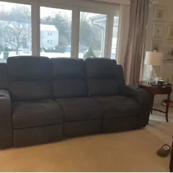 brown recliner sofa. Condition is New. Shipped with USPS Ground Advantage.