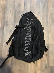 Supreme Backpack FW18 Black Reflective. Condition is Pre-owned. Shipped with USPS Ground Advantage.