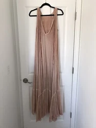 free people summer dress small. Gently used but no flaws. Pit to pit is 22inch pit to bottom hem is about 50 inch....