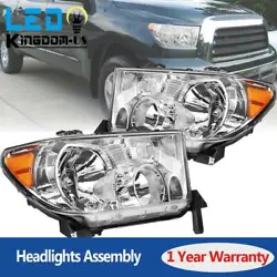 For 2008-2017 Toyota Sequoia. for 2007-2013 Toyota Tundra. 1 Pair of Headlights (Driver & Passenger Side). Fits for...