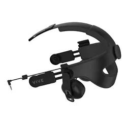 Avec le HTC Deluxe Audio HeadStrap, plus besoin de brancher un casque ou des écouteurs à votre casque de réalité...