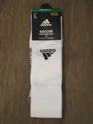 You are looking at a newADIDAS SOCCER COPA ZONE CUSHION IV OVER THE CALF WHITE SOCKS SIZE LARGE.