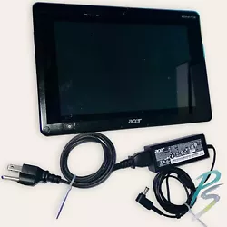 Acer Iconia Tab W500P-BZ841 Wi-Fi, 10.1in - NO SSD - Black - AS IS - READ Includes: - Acer Power Cable This unit powers...