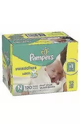 Pampers Swaddlers Disposable Baby Diapers, Newborn - 78 count.This box was only utilized partially. 78 count are new....