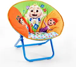 Decorate your space with this toddler saucer chair. Its saucer shape makes it the perfect seat for lounging and...