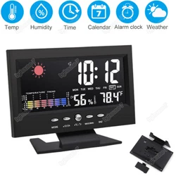 And you can press any button to stop the ring. If you want the weather station always lights on, you can use the USB...