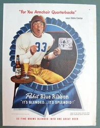 Featuring Pabst Blue Ribbion Beer. 