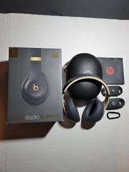 The headphones are AUTHENTIC Beats by Dr. Dre. The sound quality is rich and deep. These are the Sky Collection, Shadow...