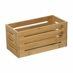 Matière : Bambou. Couleur : Naturel. Caisse en Bois. Informations Techniques Pratique & Déco.