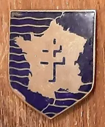 (original WWII Free French Army insignia badge). GARANTI ORIGINAL. This item is an ORIGINAL. Tél : 0680065226. 83000...