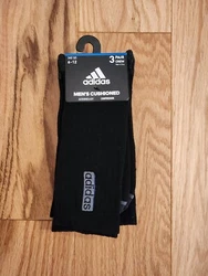 Elevate your sock game with this 3-pack of classic black crew socks from Adidas. Designed for men, these socks come in...