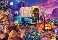Rich in color and detail, this classic western puzzle, presents a collage of the wild west featuring massive canyons,...