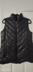 Tek Gear Vest Womens Size M Black Puffer Jacket. Shipped with USPS Priority Mail.