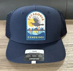 Patagonia Cambridge Massachusetts trucker hat! This limited release item is exclusive to the Patagonia Cambridge store....