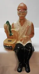 1969 Liquor Bottle/Decanter Ballantines Scotch Whisky Decanter Fisherman. Made of Genuine Alfrey China. He is made to...