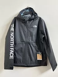 The North Face Mens Printed Novelty Millerton Jacket New with tag Color: Black Size XLDrawcord at hood and hem for...