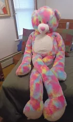 JUMBO Best Made Toys Tie-Dye Teddy Bear 7 Feet Plush Stuffed Animal. Bear is in good condition.  From a smoke-free and...