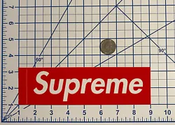 Supreme Red Box Logo Sticker 100% Authentic. Condition is 
