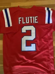 Doug Flutie Pats jersey, good condition size XL
