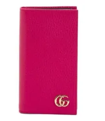 NIB AUTHENTIC GUCCI LIMITED EDITION PINK PEBBLED LEATHER WALLET / CARD HOLDER IPHONE 7 CASE. Fits the iphone 7. Made in...