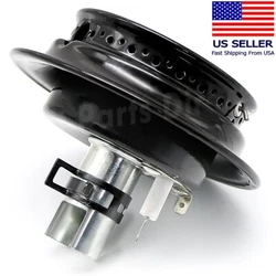 The burner head cap with spark electrode directs the gas to the front and back burner heads and will equally distribute...