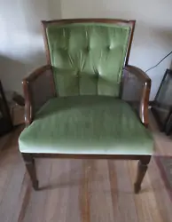 This item is in good used condition. The fabric upholstery does have a few smaller than a ladybug size stains. We could...