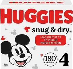 Huggies Snug & Dry Baby Diapers features Huggies Leak Lock Protection, giving your baby up to 12 hours of long-lasting...
