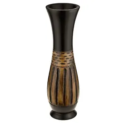 A fascinating two-toned texture of mango touch gives this versatile vase a special kind of appeal, with colors ranging...