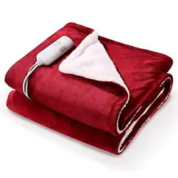 Double-side Soft Flannel: The double side of the heating blanket features a combination of ultra-soft flannel and...