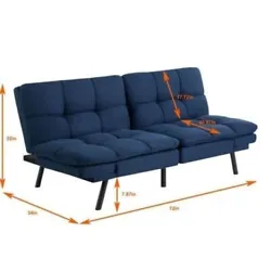 Futon care: Spot clean with wet cloth or professional fabric cleaner. Converts from sofa to sleeper in seconds....