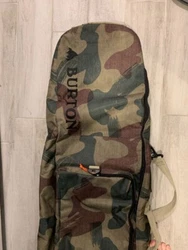 Maximum board length is 156, and is heavily padded. Ive carried 3 boards at once in this bag. Removable, Double-Cush...