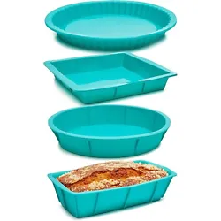 Make baking all the more fun with this set of silicone baking trays. Use this silicone baking set to make all kinds of...