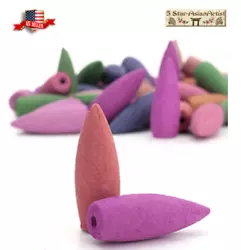 These scented incense cones are specially made to work with Ceramic Backflow Cone Burners. Jumbo size cone is about 2...