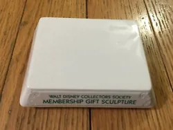 WDCC - Walt Disney Collectors Society Membership Gift Sculpture White Base.  No box.