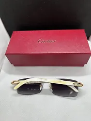 Top/High Quality -Beautiful Mens Cartier Buffalo Horn GlassesComes with everything from original purchase Numbers Line...