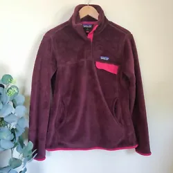 + retool snap-T pullover. + deep maroon with pink trim.