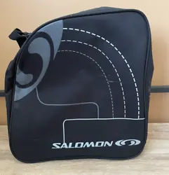 Salomon Ski Boot Bag Black Grey Vintage Snowboard Winter. Vintage ski boot bag by Salomon. Item is in good condition...